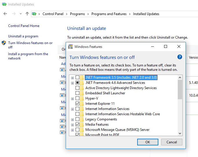 is windows 10 compatable with .net framework v4.0.30319